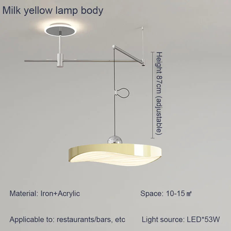 Modern Dining Table Pendant Lights, Movable Indoor Lighting for Home Decoration