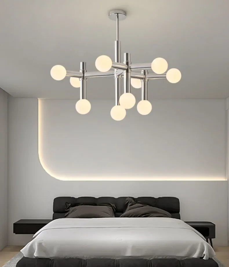 Modern Glass Ball Chandelier Pendant Light for Home Decor