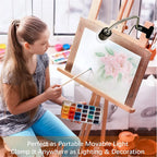 Adjustable Gooseneck Clip Lamp Holder for Home Office Bedside