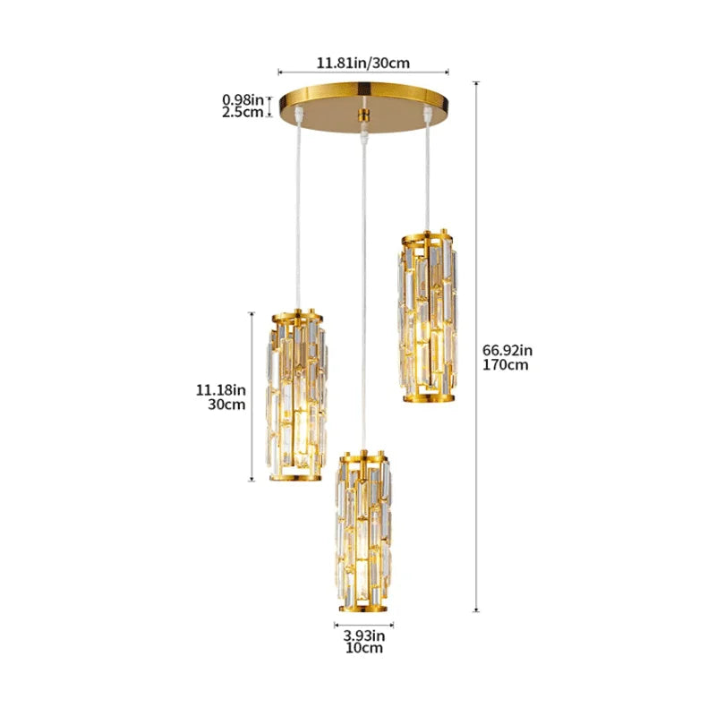 Mini Crystal Chandelier Black Chrome 3-Light for Dining Room Bedroom