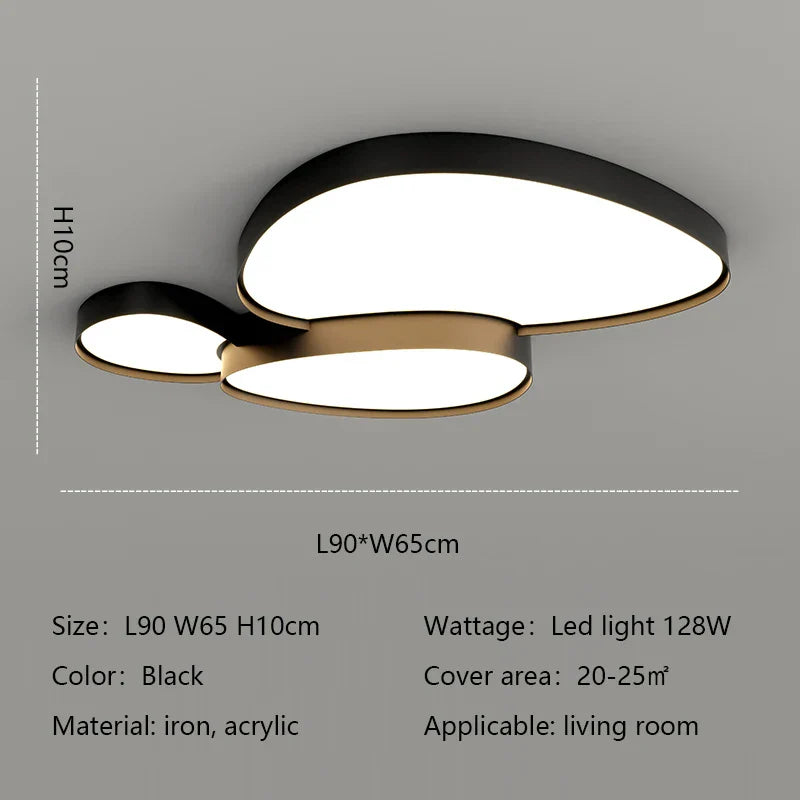 Modern Round LED Ceiling Lamp for Living Room and Bedroom