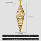 Crystal Chandelier for Luxe Modern European Villa Decor