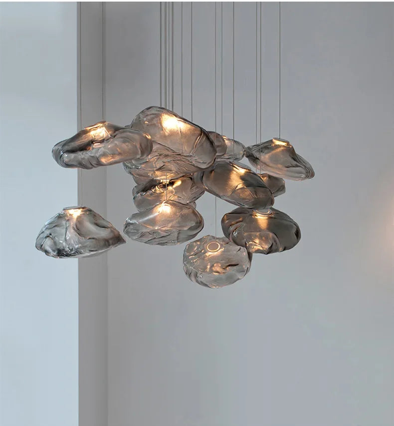 Cloud Glass Pendant Lights | Nordic Modern Blown Crystal Suspension Lamps