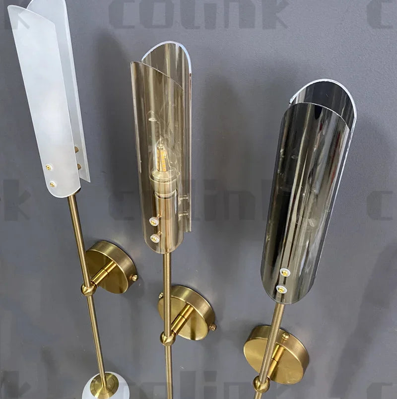 Modern Glass Wall Light Fixture Indoor Nordic LED Sconce Lamp Luxury Decoration