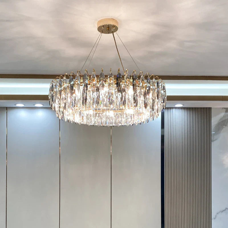 Crystal Atmosphere Chandelier: Modern Luxury for Living Room, Dining Room, Bedroom