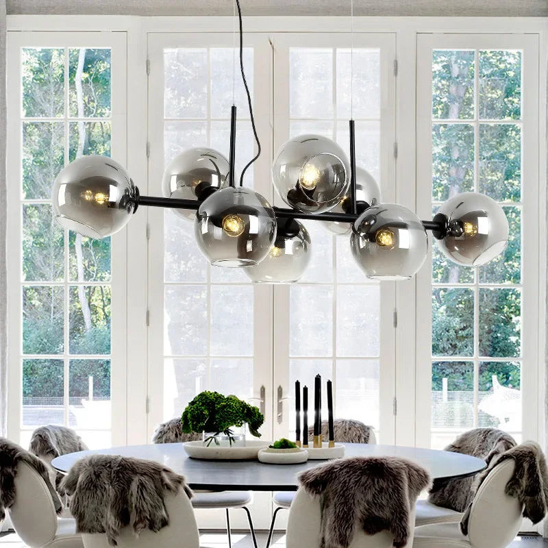 Postmodern Bean Chandelier for Living and Dining Rooms by Samsarah Lighting