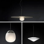 Glass Saucer LED Chandelier for Living Room & Bedroom Lighting