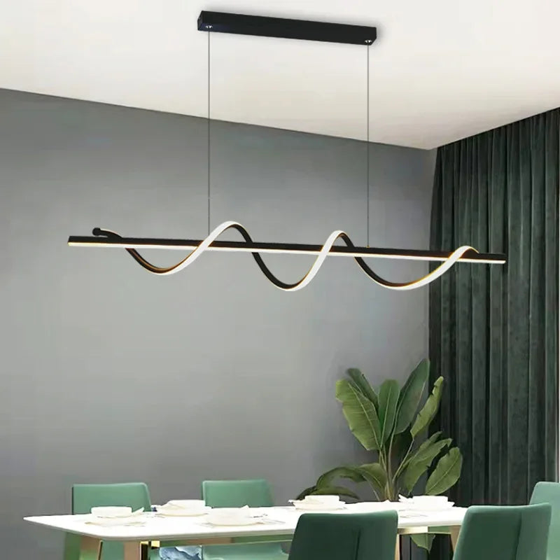 Minimalist LED Pendant Lamp Dimmable Chandelier for Home Decor Lighting