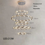 Modern Crystal LED Ceiling Chandelier Light Set for Stylish Indoor Lighting
