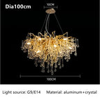 Crystal Ceiling Chandelier: Modern Luxury for Living, Dining, Bedroom, Hotel, Hall, Home Decor