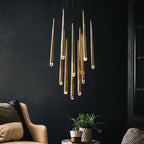 Retro Villa Led Crystal Pendant Chandelier for Elegant Home Decor