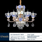 Crystal Candle Chandelier for Living Room, Bedroom, and Dining Room