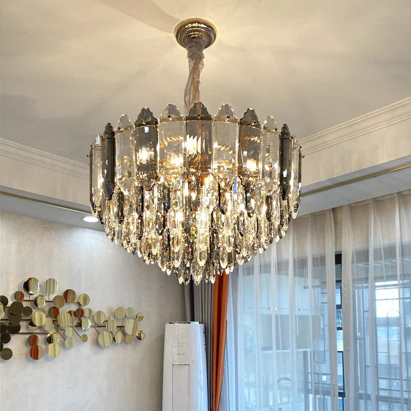 Crystal Chandelier: Post Modern Luxury Light for Living Room, Bedroom, Kitchen & Dining Room