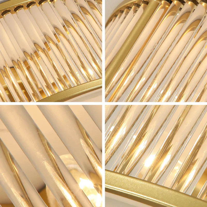 Crystal LED Ceiling Lamp for Luxury Living Room and Bedroom Lighting