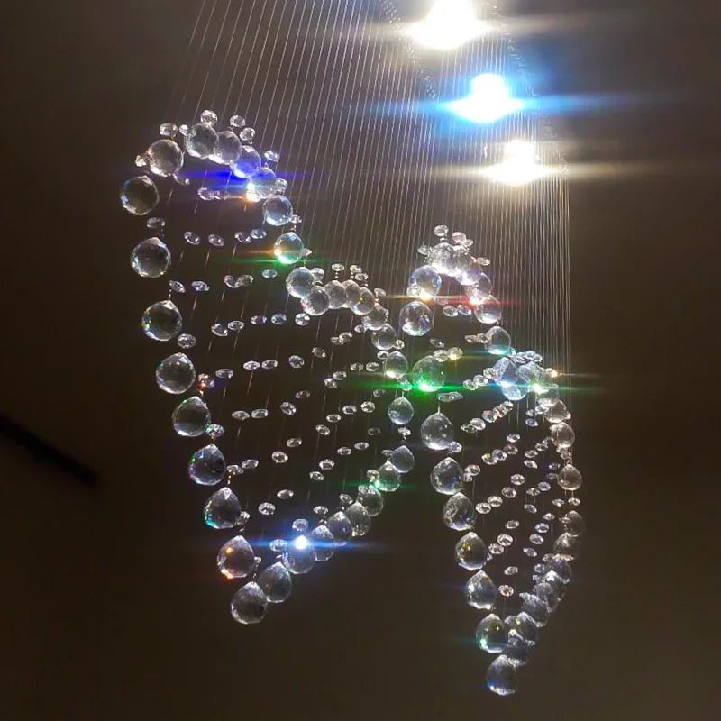 Crystal Chandelier: Modern Dining Table & Bar Lamp for Bedroom & Dining Room Lighting