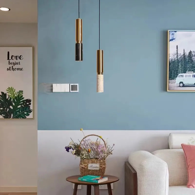 Marble Design LED Pendant Lamp for Bedroom, Dining Room, Aisle, Corridor, and Bar