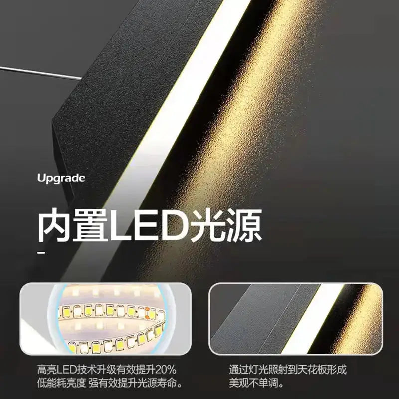 Modern Nordic LED Chandelier for Dining Room, Office, and Living Room