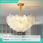 Shell Chandelier: Modern French Luxury Lighting for Nordic INS Wind Bedroom