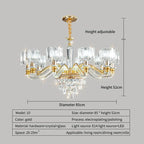 Crystal Chandelier: Elegant European Garden Lamp for Living Room, Bedroom