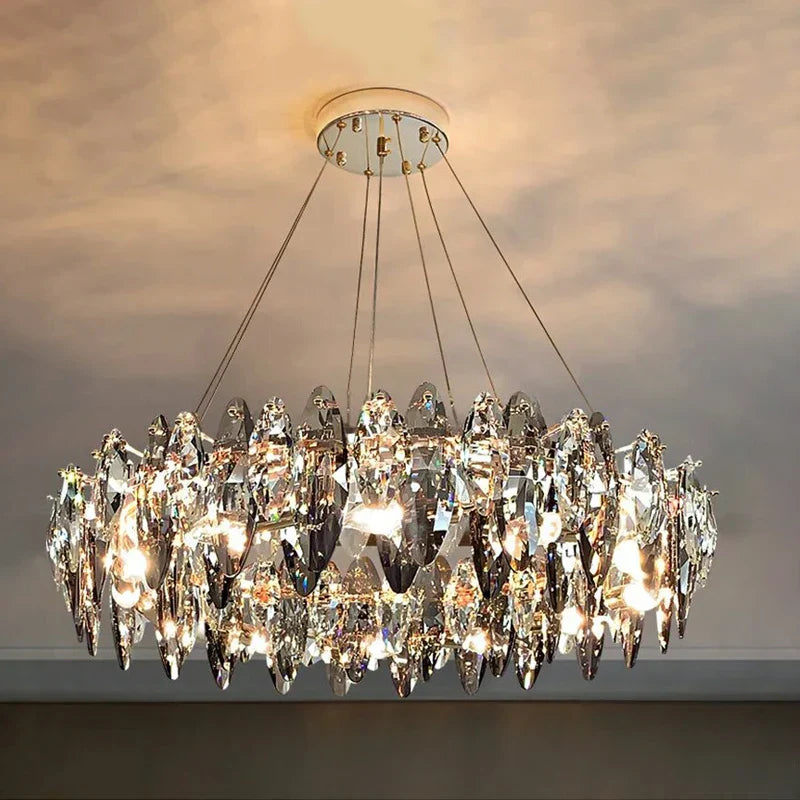 Luxury Diamond Crystal Chandelier for Dinning and Living Room Decor