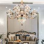 Crystal Dining Room Chandelier: Elegant European Style Living Room Lamp, Bedroom Decor