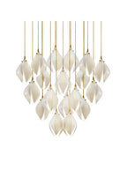 Magnolia Flower G9 LED Chandelier - White Luxury Pendant Light Fixtures
