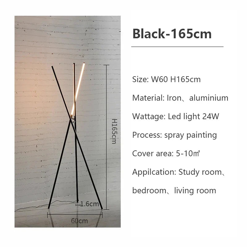 Modern Minimalist LED Floor Lamp for Living Room & Bedroom