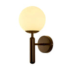 Modern Gold Glass Ball Wall Lamp Sconce for Dining Bathroom Bedroom Lighting