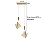 Acrylic Butterfly Chandelier Ceiling Lamp Indoor Lighting