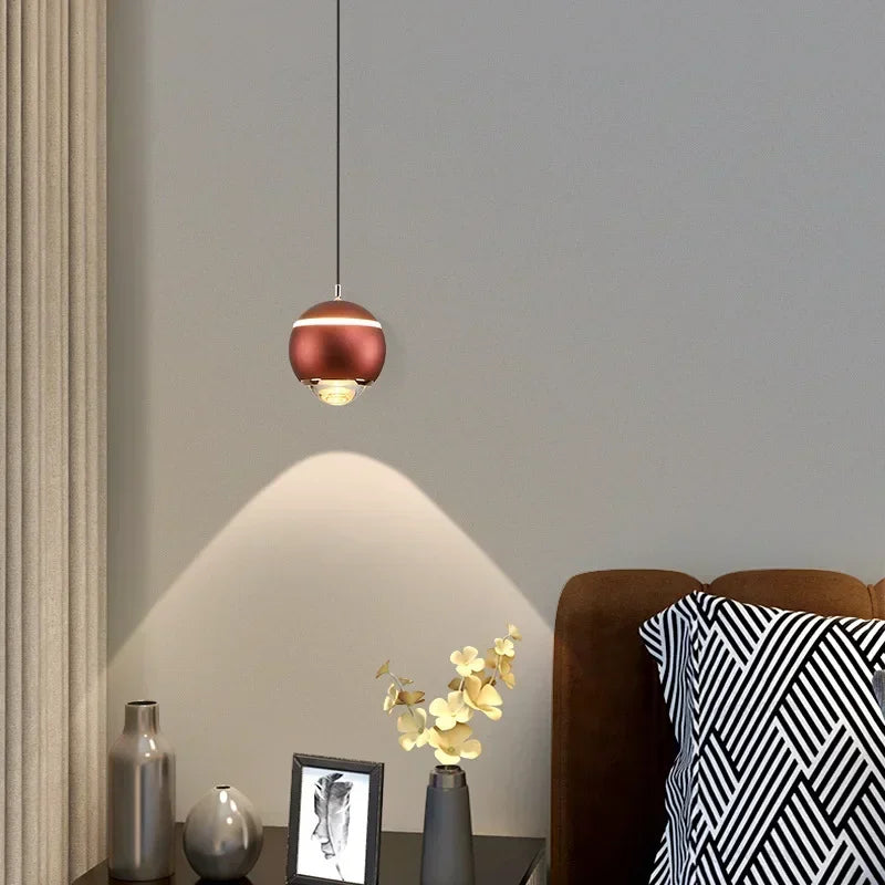 LED Bedside Lifting Chandelier – Modern Minimalist Nordic Pendant Light for Home Décor