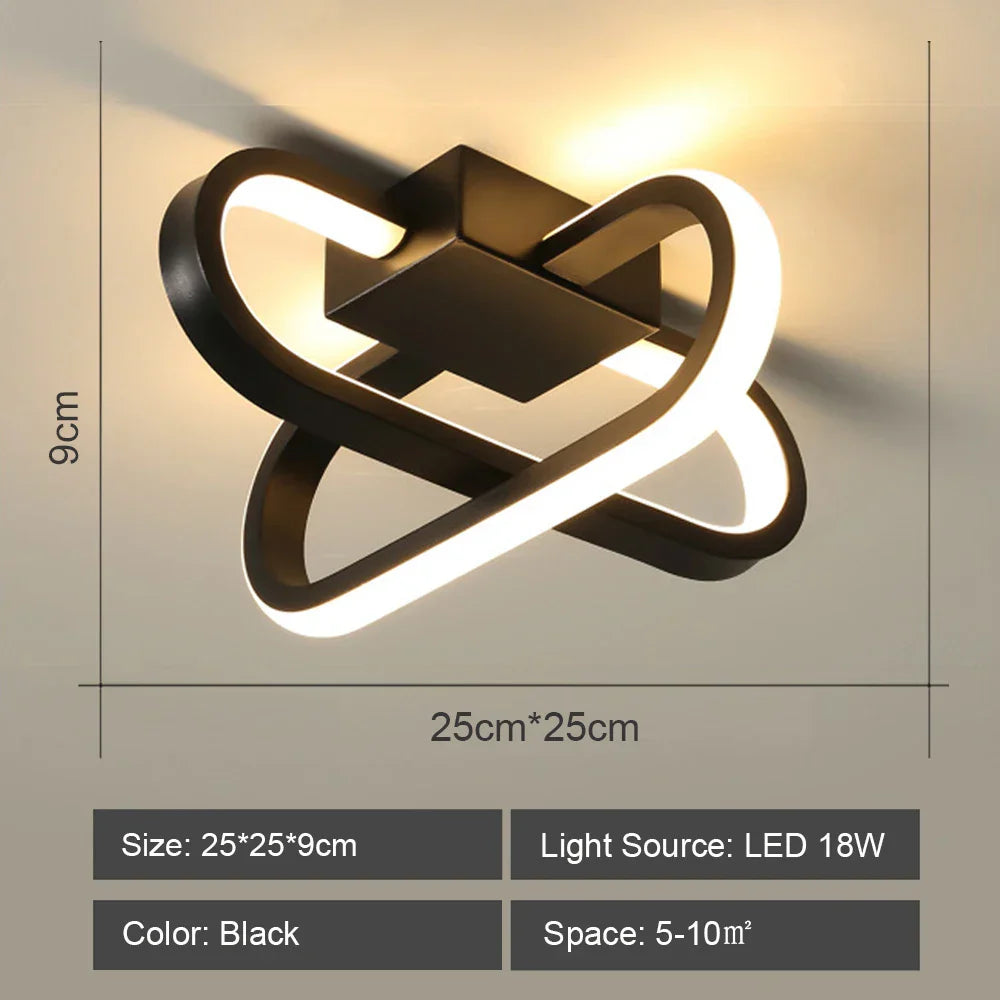 Nordic LED Ceiling Chandelier Acrylic Decor Modern Indoor Lighting