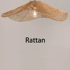 Rattan Straw Hat Chandeliers for Restaurant, Hotel, and Loft Décor