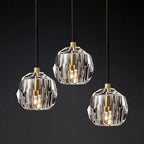 K9 Crystal Pendant Lights: Modern Nordic Gold Hanging Lamp for Living Room, Kitchen Home Decor.
