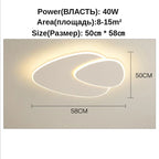 Modern Minimalist Ceiling Light with Remote Control for Living Room Dining Room