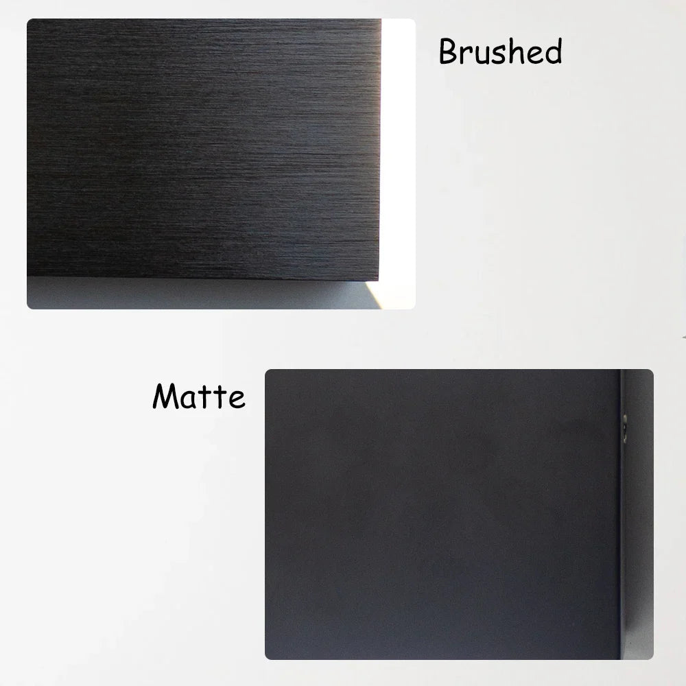 LED Up Down Wall Lamps: Gold & Silver Aluminium Wall Light for Bedroom, Living Room, Corridor