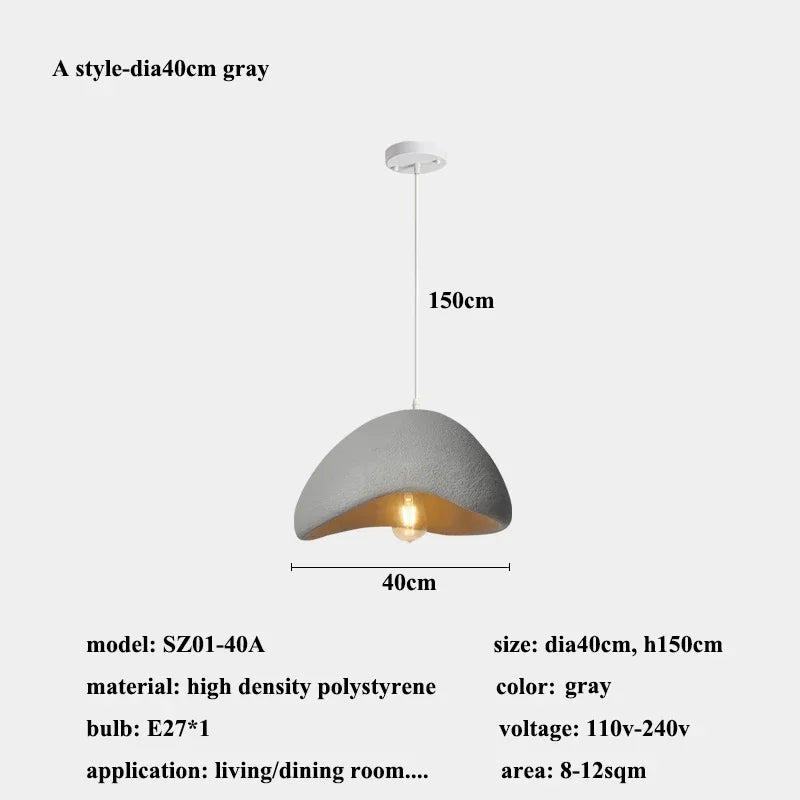 Wabi-sabi Pendant Light for Home Decor, Modern Chandelier for Living Room, Bedroom, Dining Area