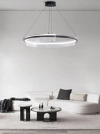 Nordic Minimalism Ring LED Chandelier Acrylic Circle Pendant Light Fixture