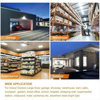 LED Ceiling Light Industrial Lighting Deformable E26/27 Bulb for Garage Warehouse