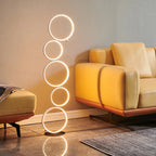 Modern LED Ring Floor Lamp for Home Living Room Decor
