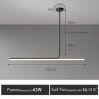 Modern LED Chandelier Dining Room Study Bar Table Lamp