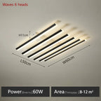 Modern Linear Ceiling Wall LED Lamps for Home Interior Decoration