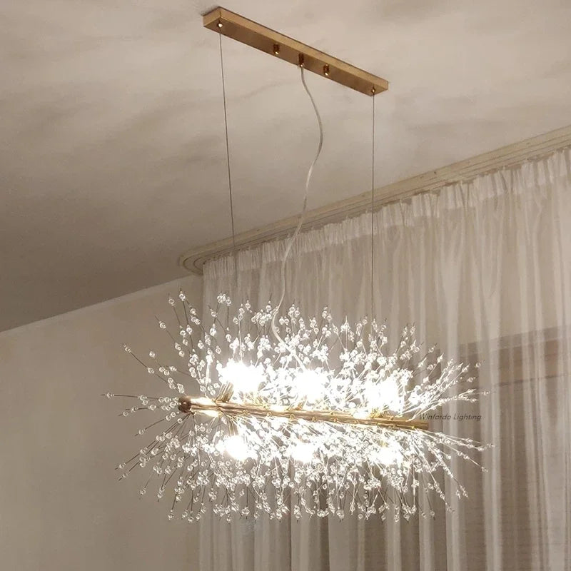 Dandelion Chandelier LED Pendant Lamp for Dining Room, Bedroom, Shops
