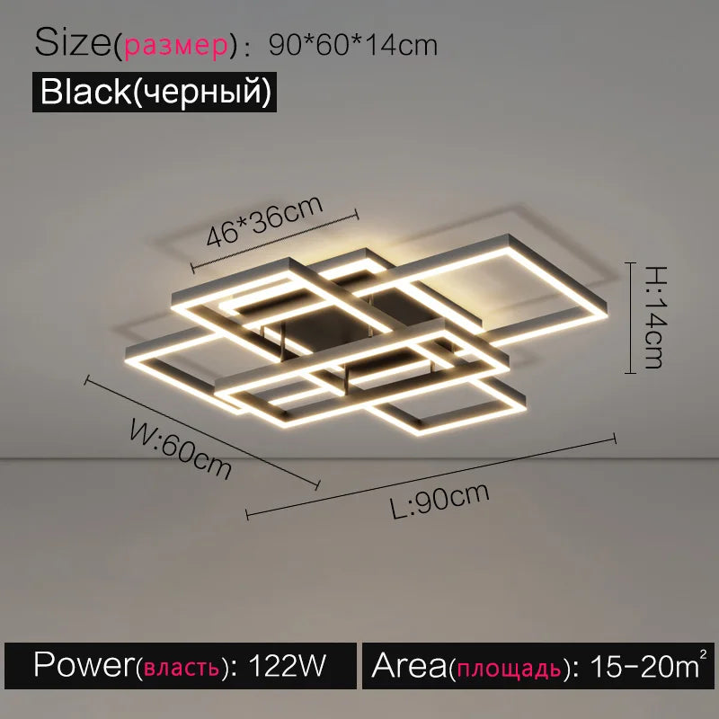 Modern Nordic Ceiling Lamp Living Room Lighting Combination