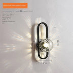 LED Glass Wall Sconce Lamp for Bedroom Living Room Staircase