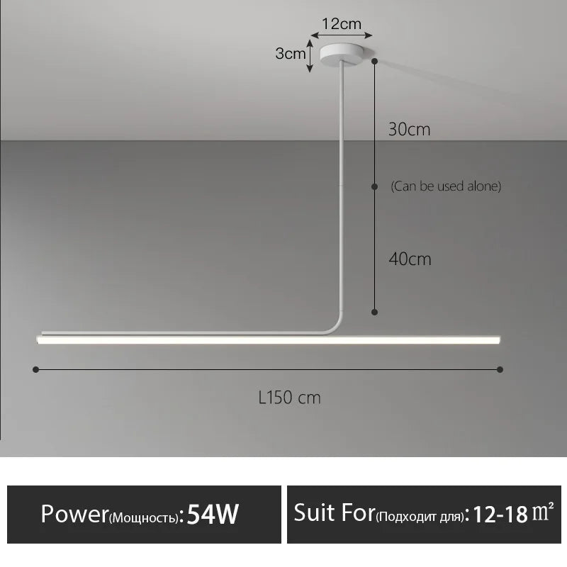 Modern LED Chandelier Dining Room Study Bar Table Lamp
