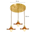 Lotus Leaf Pendant Lights: Modern Nordic Glass Pendant Lamp for Bedroom, Dining Room, Kitchen
