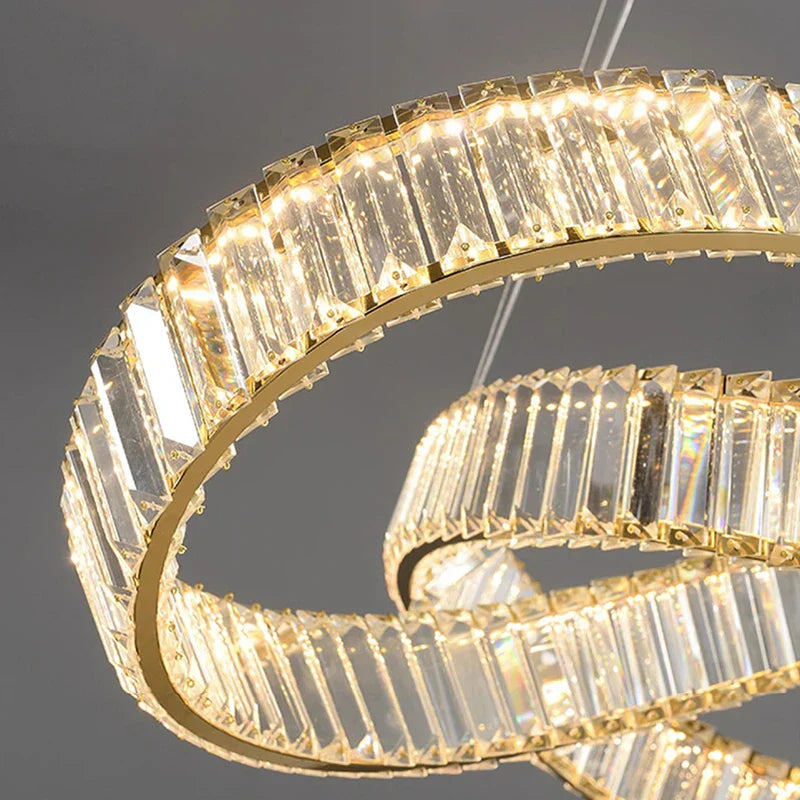 Crystal Chandelier Pendant Lamp for Modern Living Room & Dining Room Lighting