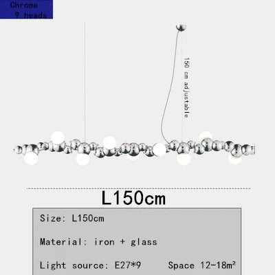 LED Caterpillar Chandelier: Stylish Long Pendant Lamp for Living Room, Restaurant, Hotel