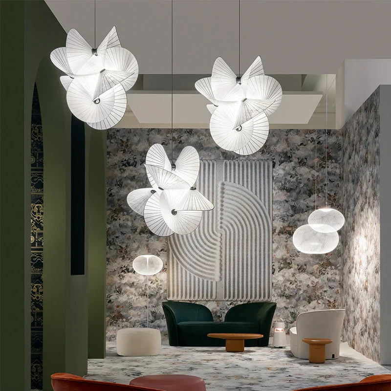 Cloth Minimalist LED Chandelier Ceiling Pendant for Home Decor