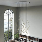 Modern Tube Design LED Chandelier - Gold/Chrome/Black Luxury Home Decor & Kitchen Lighting